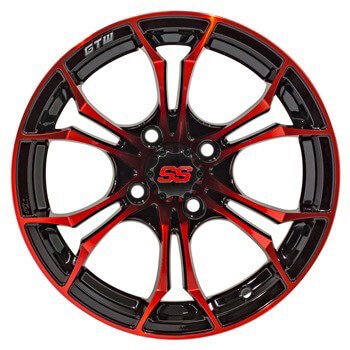 19-219 GTW Spyder 12" Wheel - Red/Black