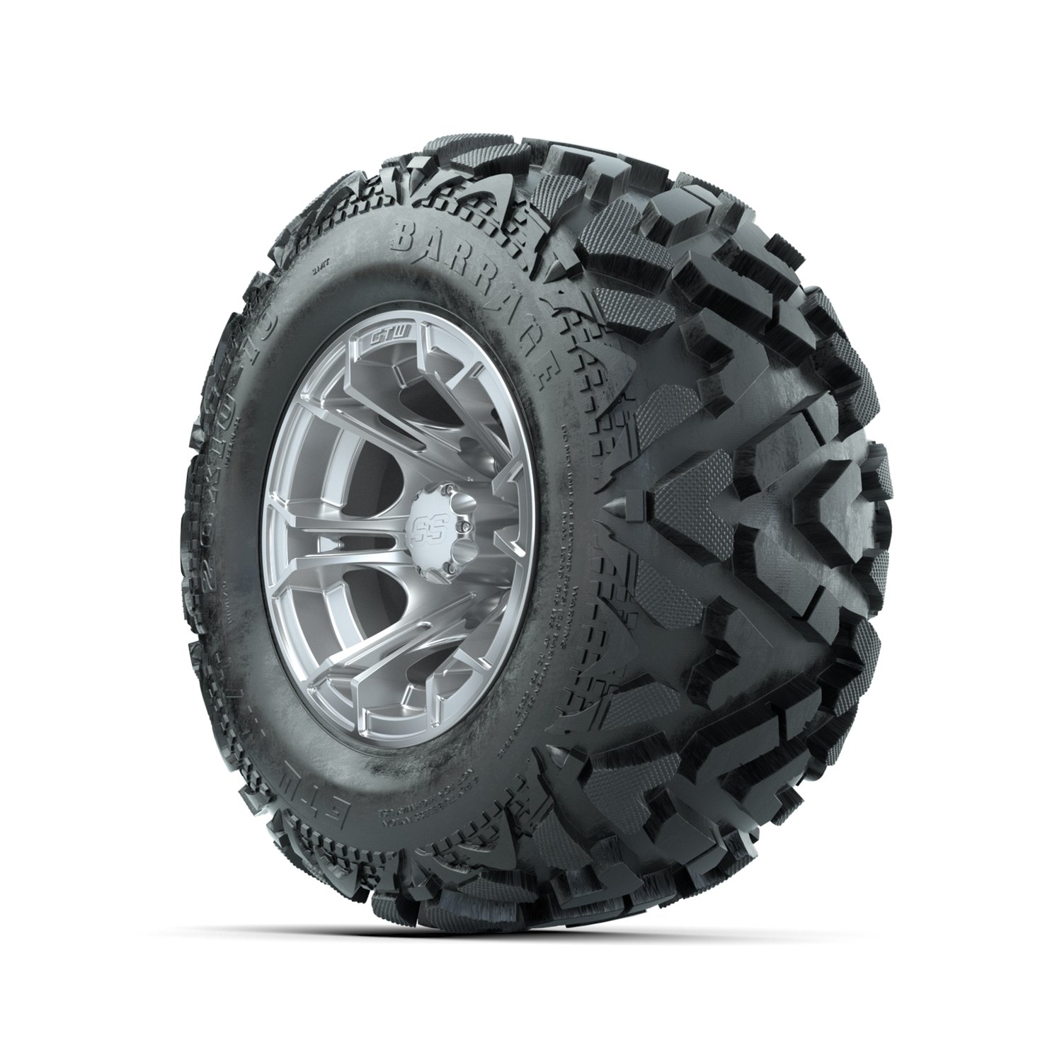 A19-1077 Spyder / Machined & Matte Silver / Barrage