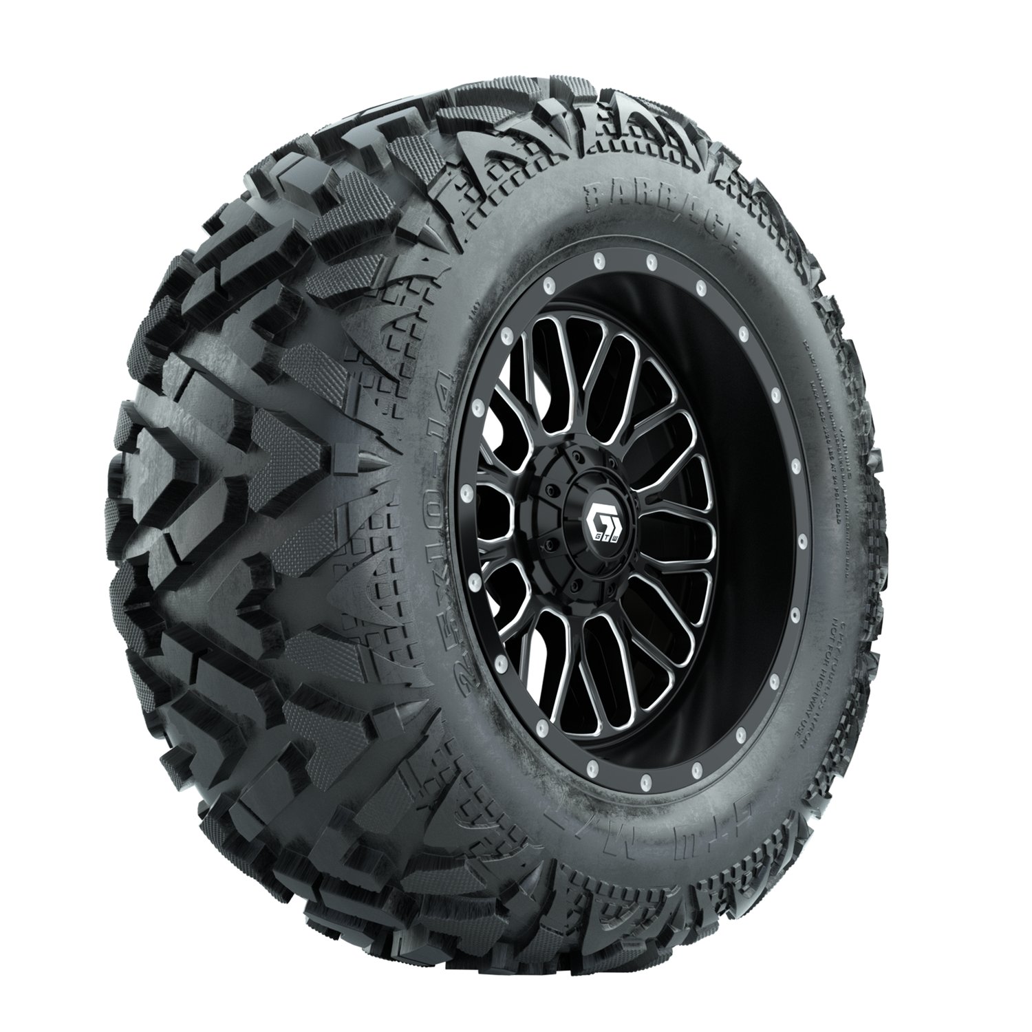 A19-2261 Helix / Machined & Black / Barrage