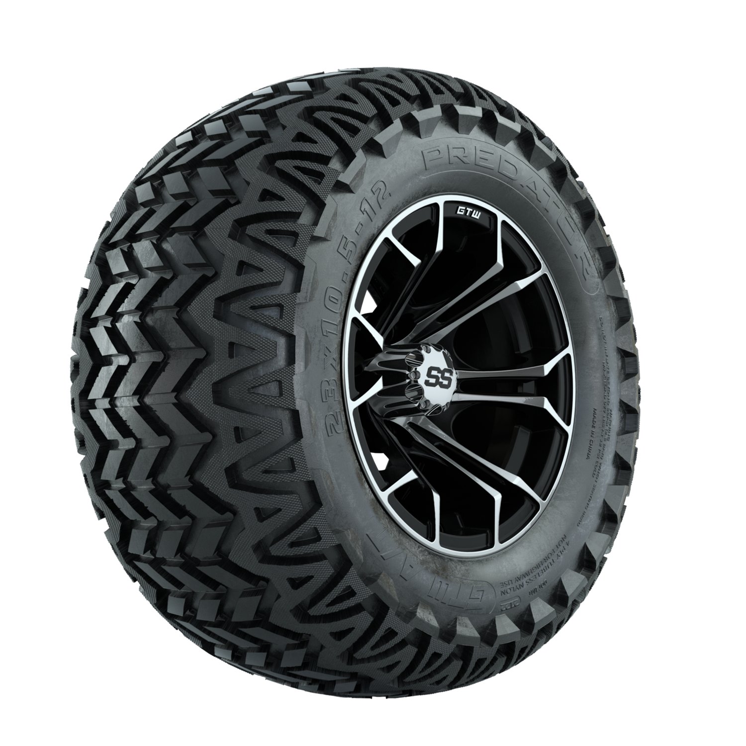 A19-375 Spyder / Machined & Black / Predator