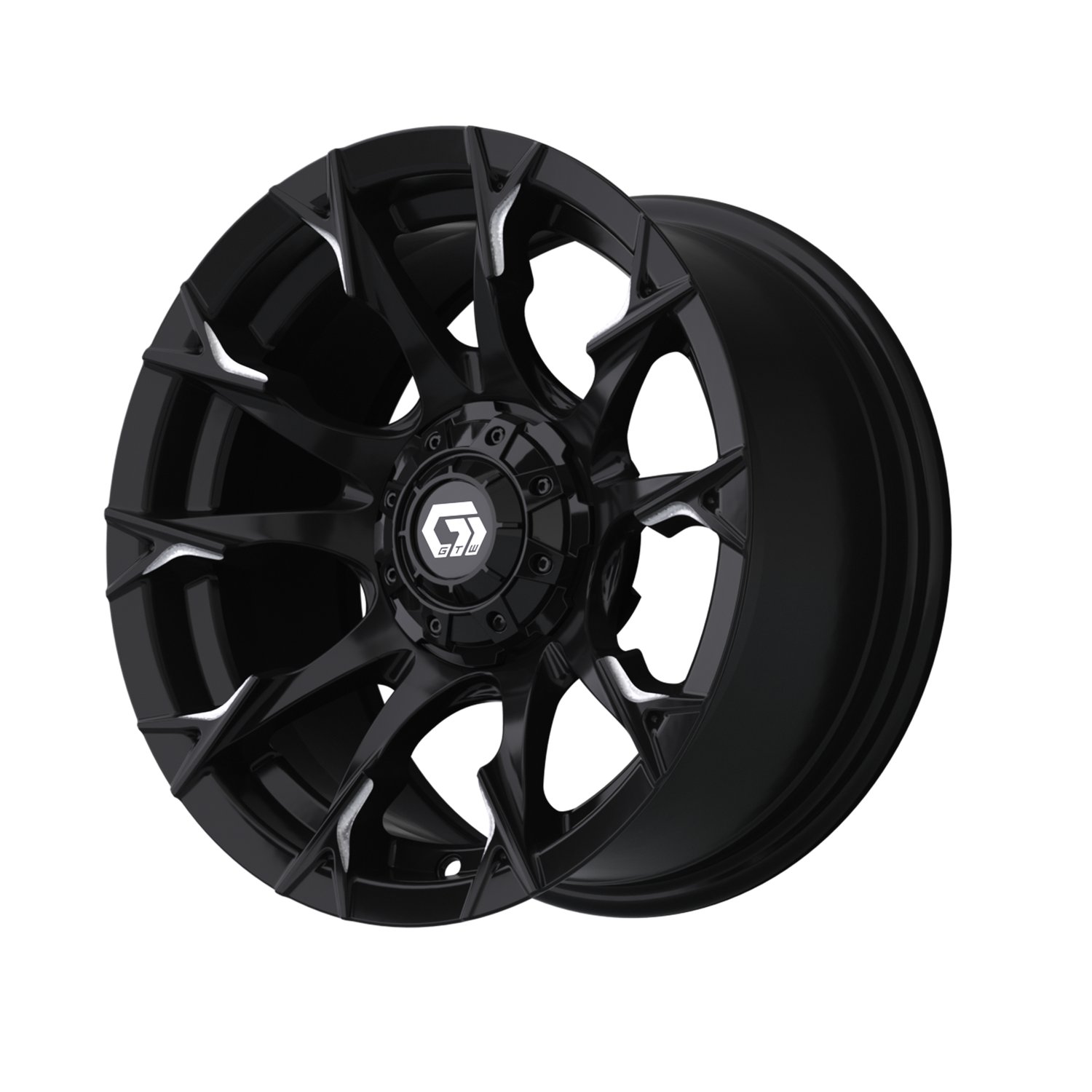 19-416 14" Diablo Gloss Black & Machined
