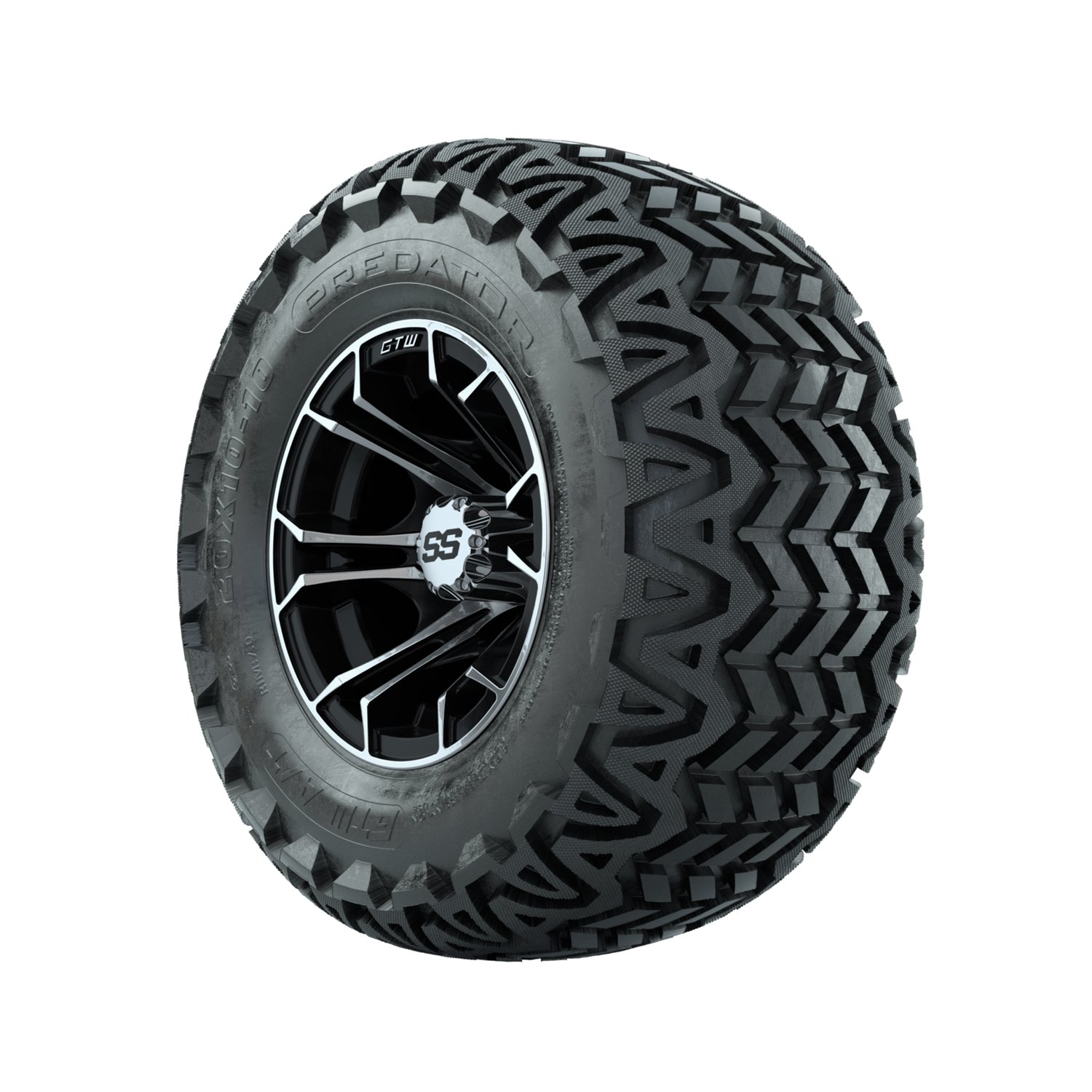 A19-1124 Spyder / Machined & Black / Predator