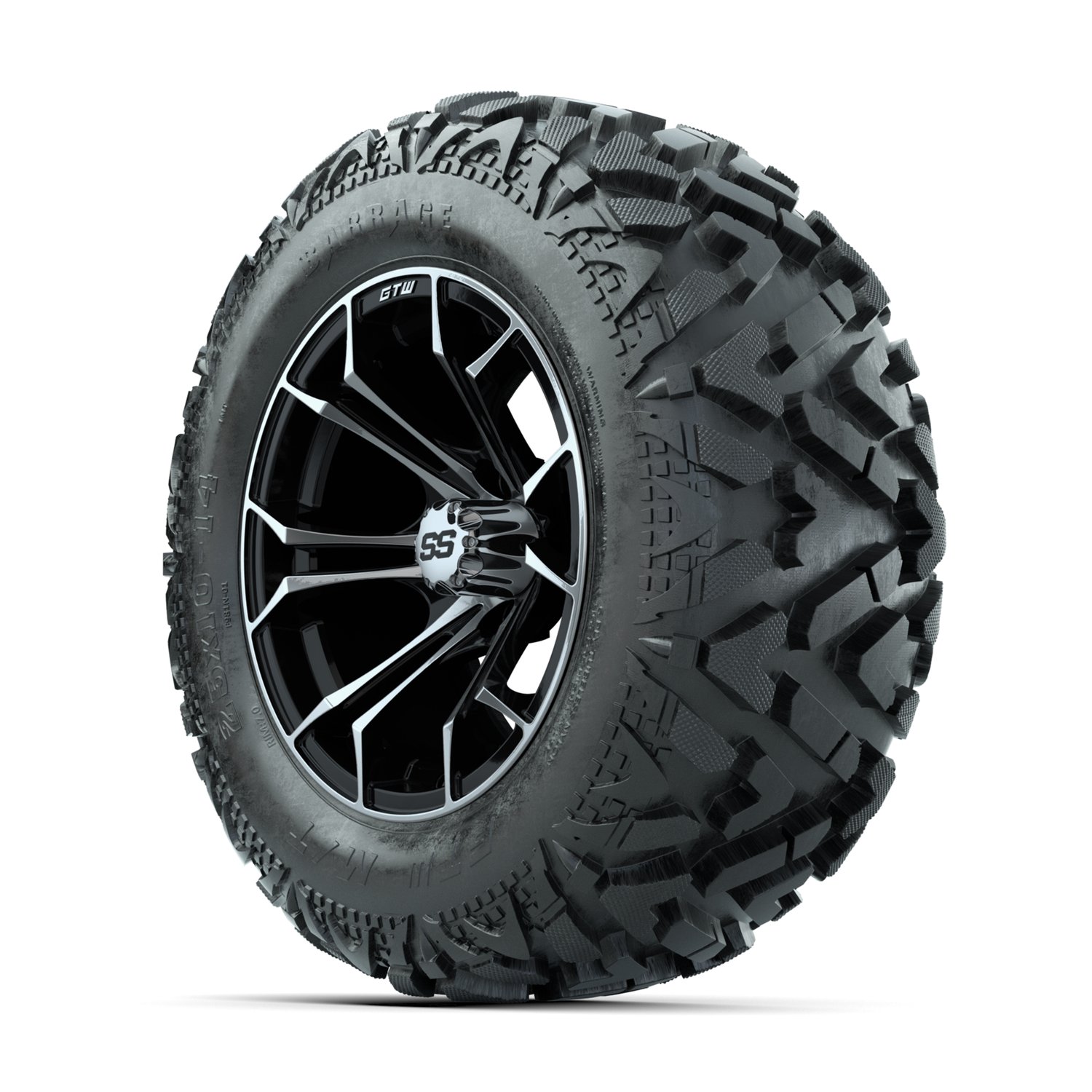 A19-2398 Spyder / Machined & Black / Barrage