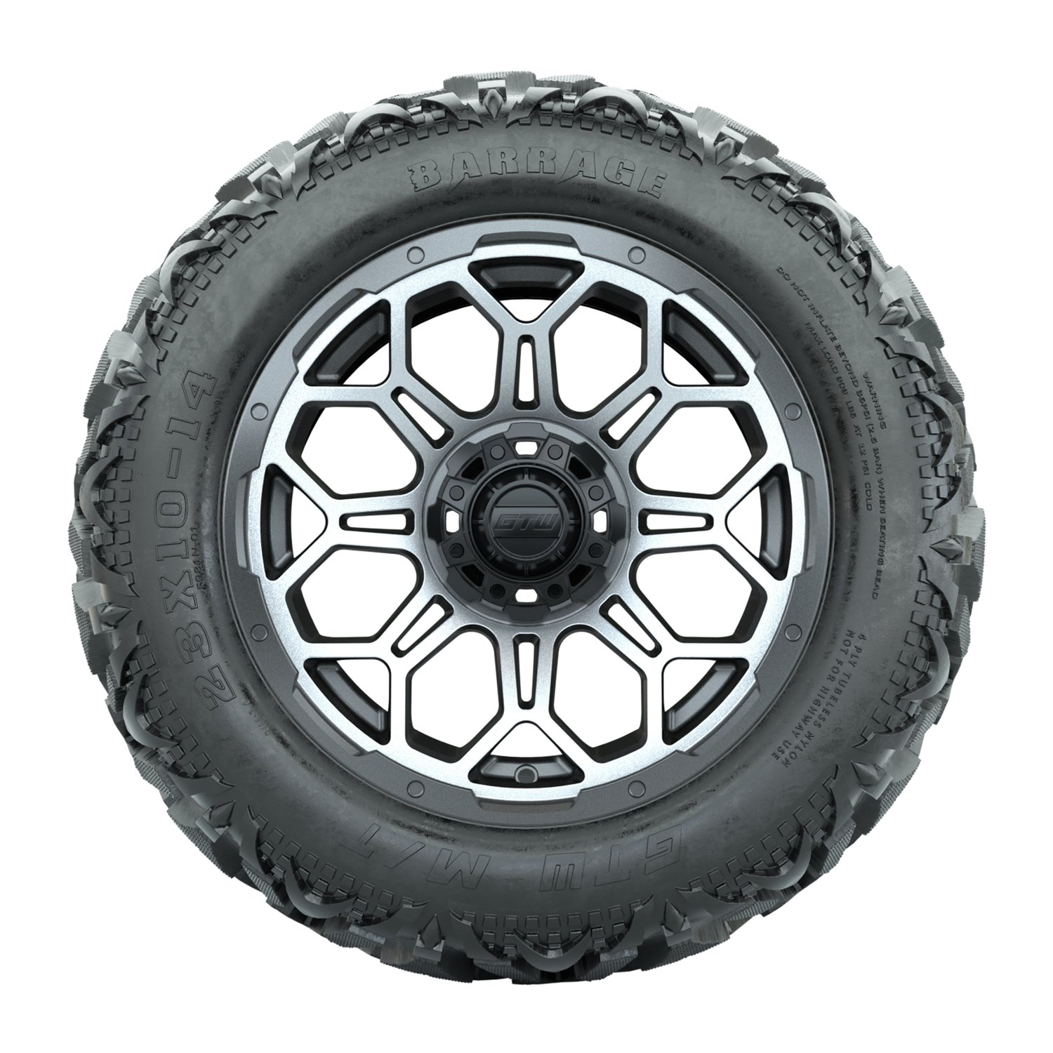 19-225 A19-2422 Bravo / Matte Gray & Machined / Barrage