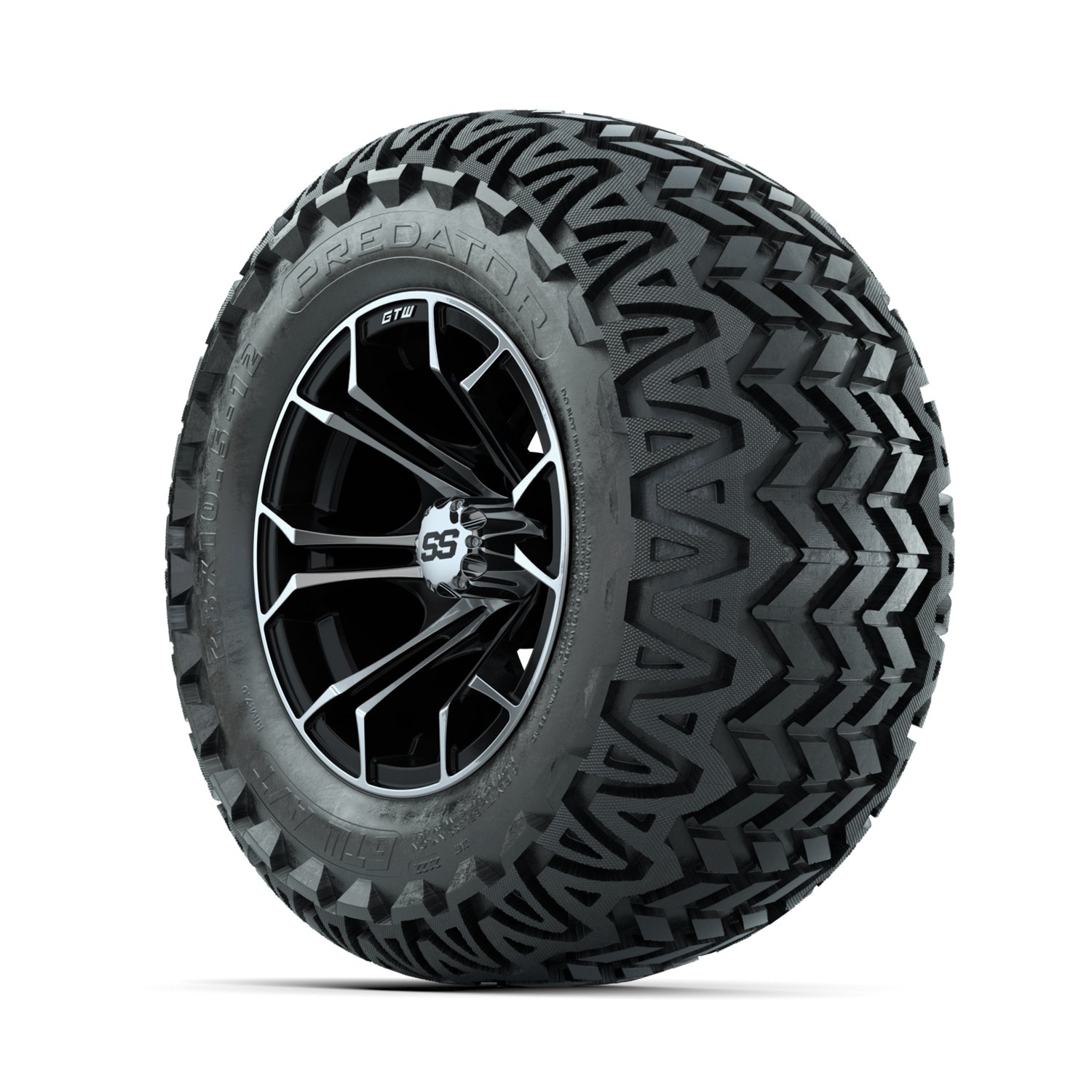 A19-375 Spyder / Machined & Black / Predator