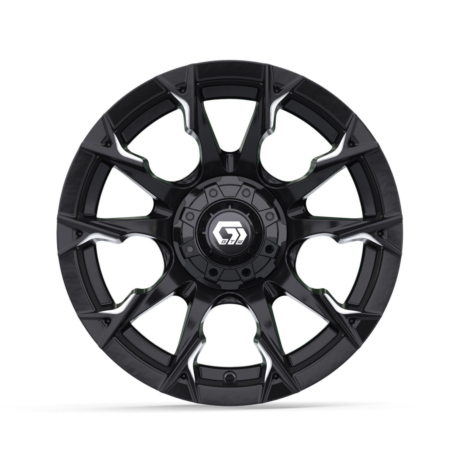 19-416 14" Diablo Gloss Black & Machined