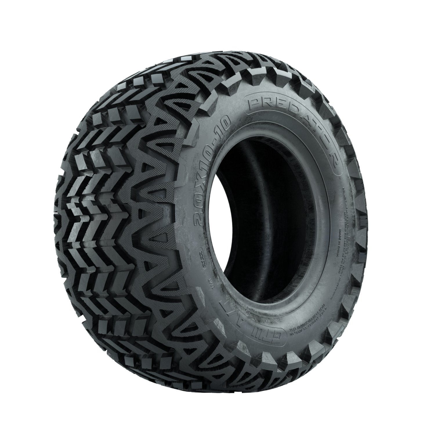 20-059 20x10-10 Predator AT 4PR profile mounted
