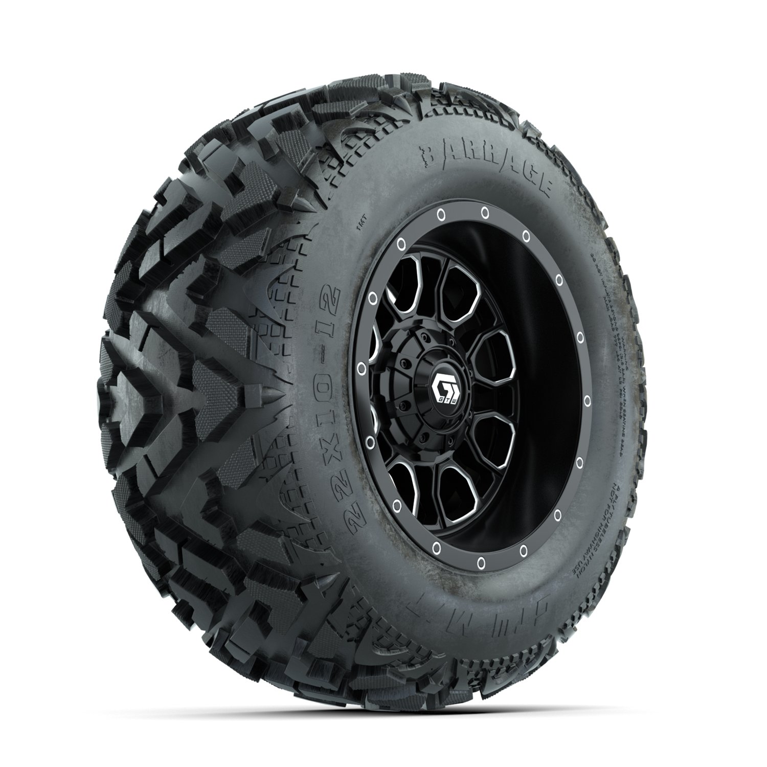 19-334 A19-1710 Volt / Machined & Black / Barrage