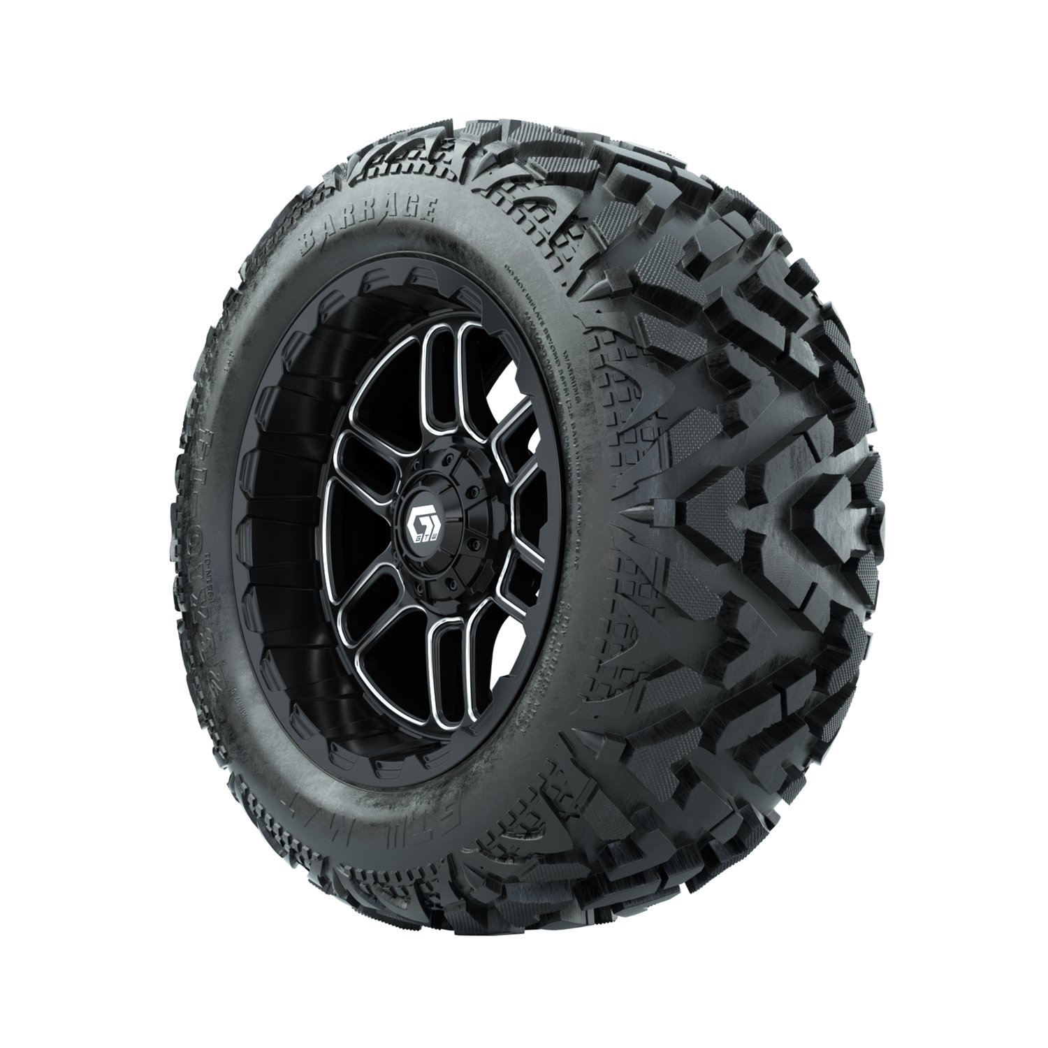 19-345 A19-2267 Titan / Machined & Black / Barrage