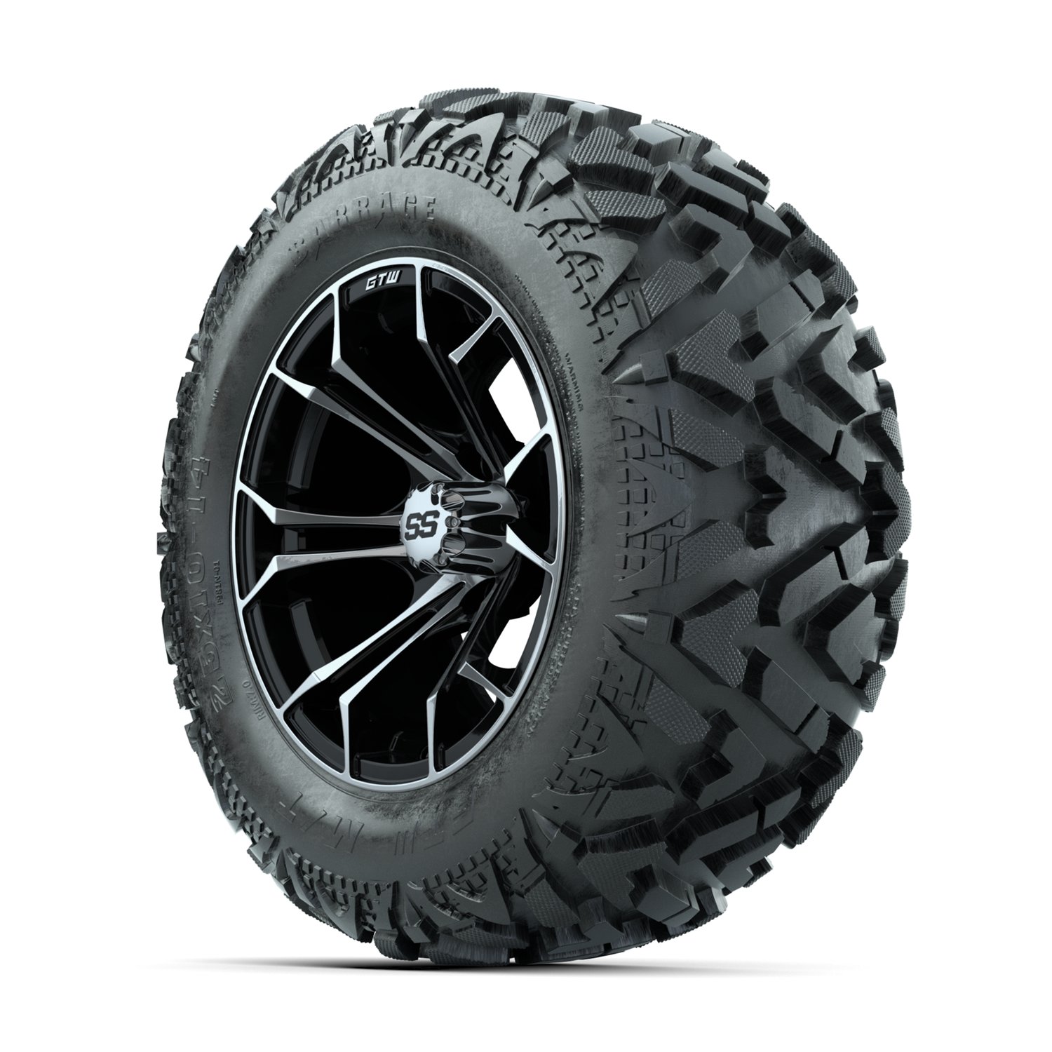 A19-2398 Spyder / Machined & Black / Barrage