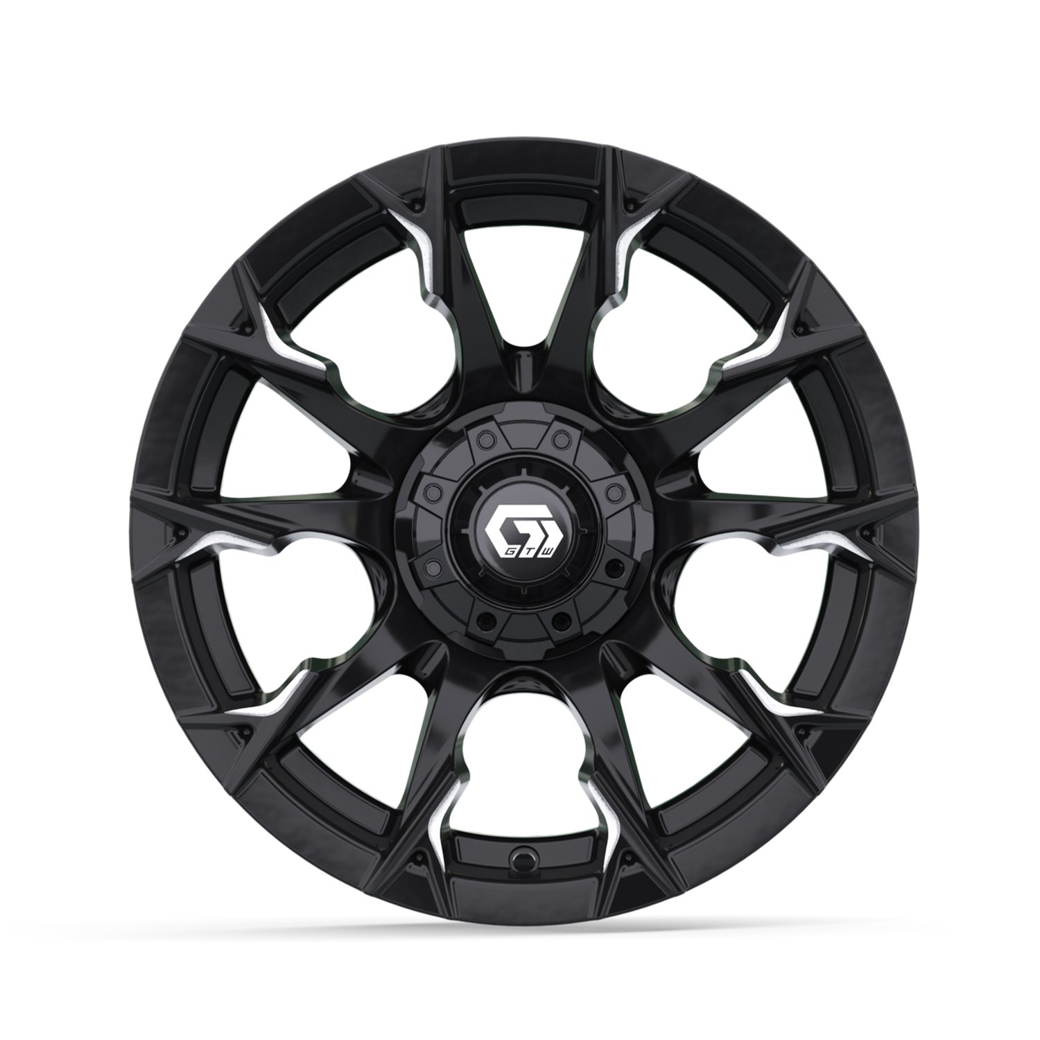 19-416 14" Diablo Gloss Black & Machined
