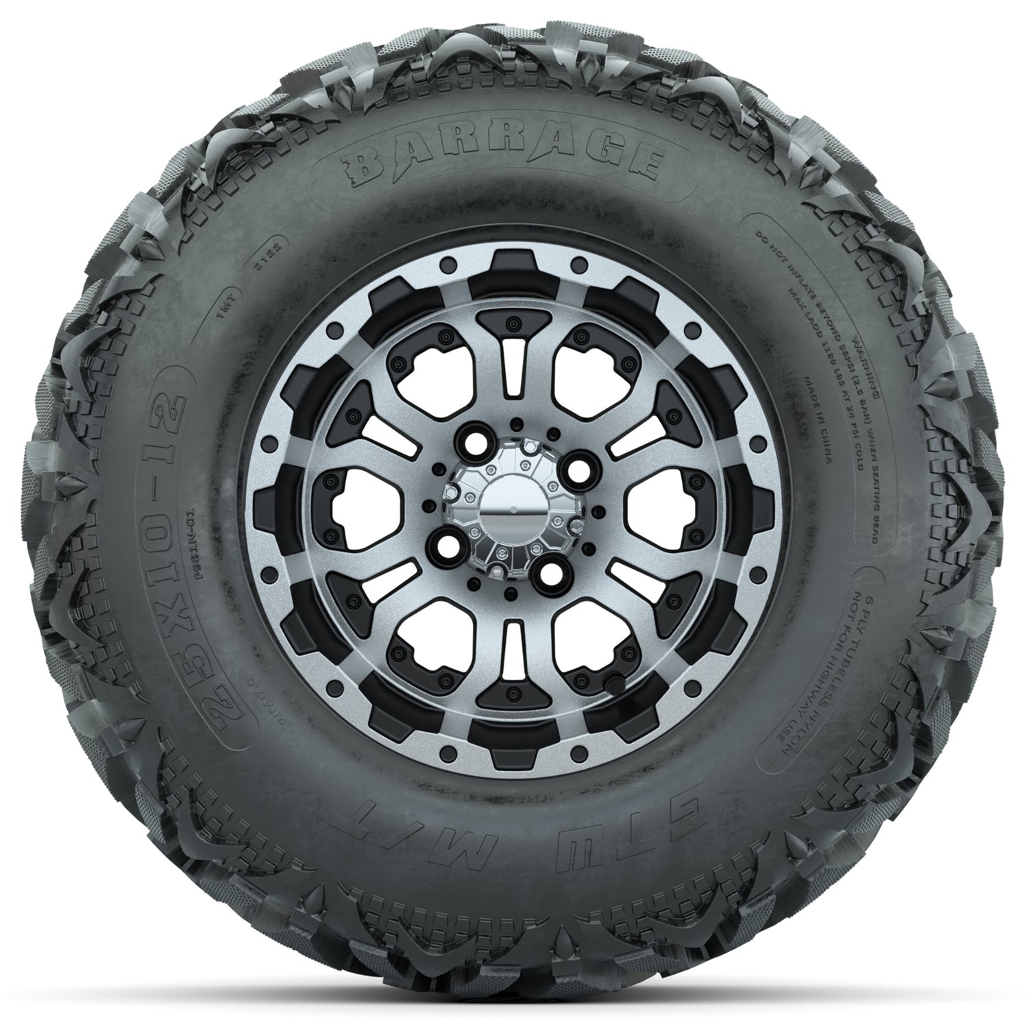 20-032 A19-2104 Omega / Machined & Black / Barrage