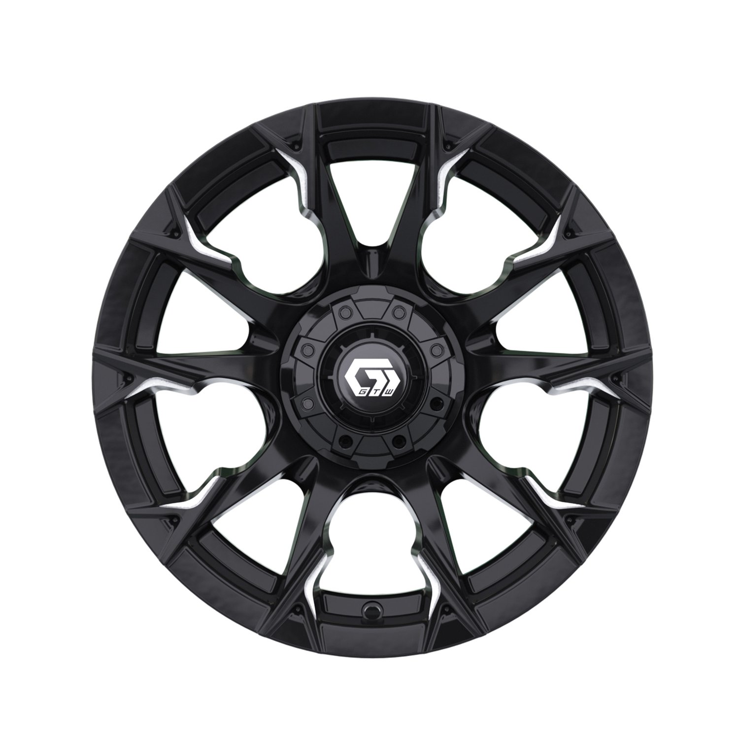 19-416 14" Diablo Gloss Black & Machined