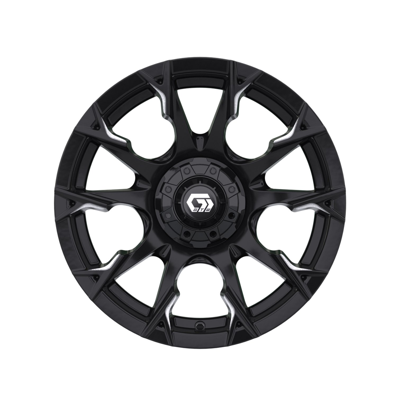 19-417 15" Diablo Gloss Black & Machined
