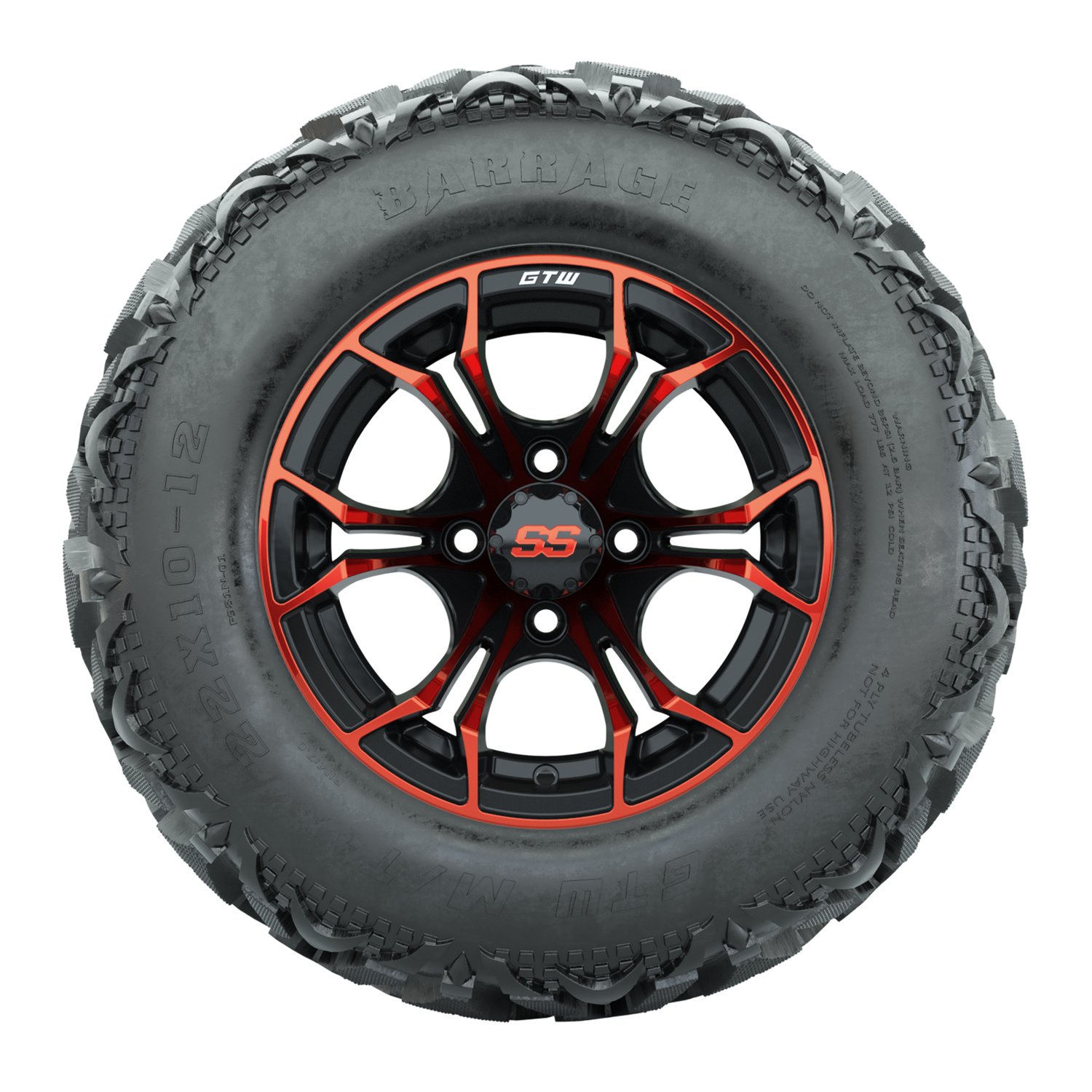 19-219 A19-2189 Spyder / Red & Black / Barrage