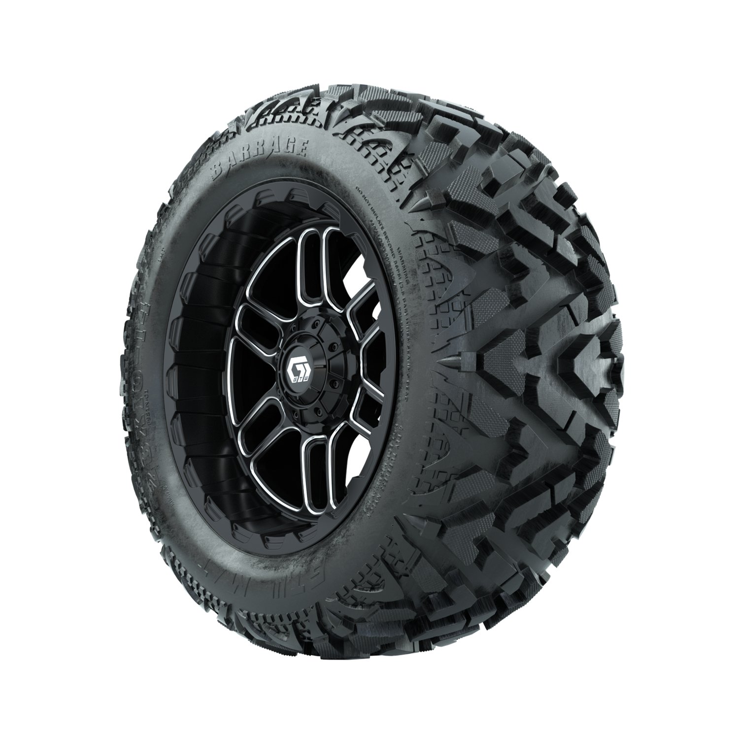 19-345 A19-2267 Titan / Machined & Black / Barrage