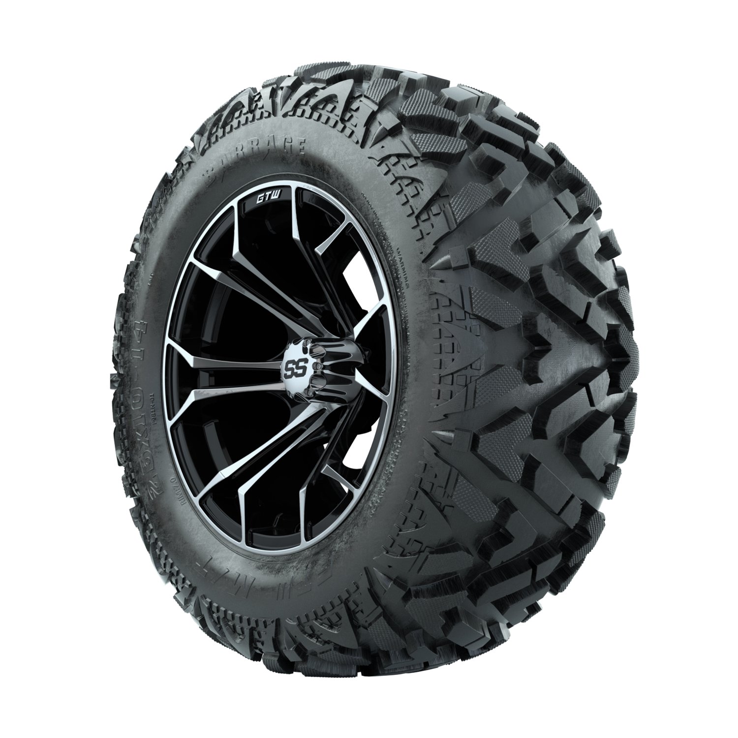 A19-2398 Spyder / Machined & Black / Barrage