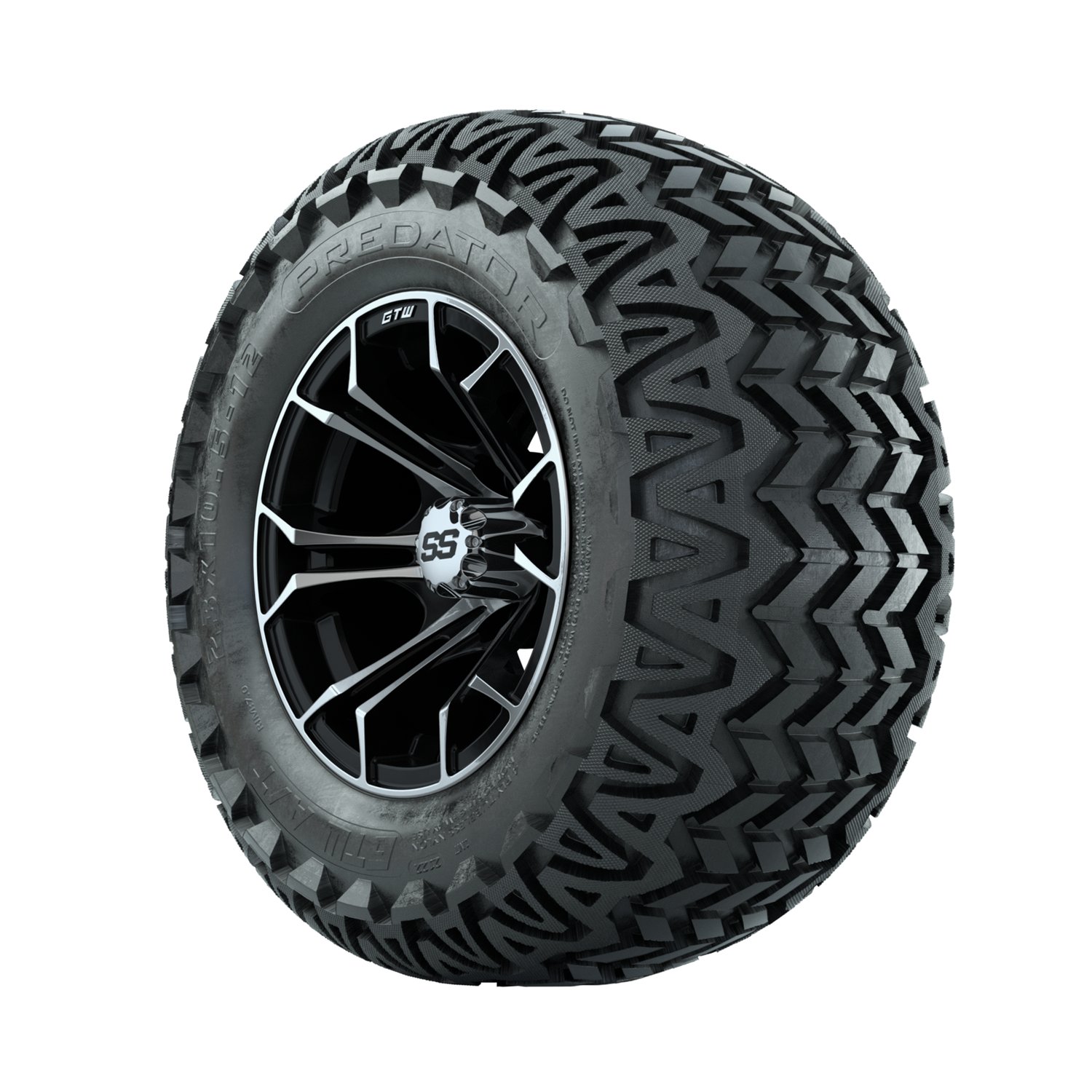 A19-375 Spyder / Machined & Black / Predator