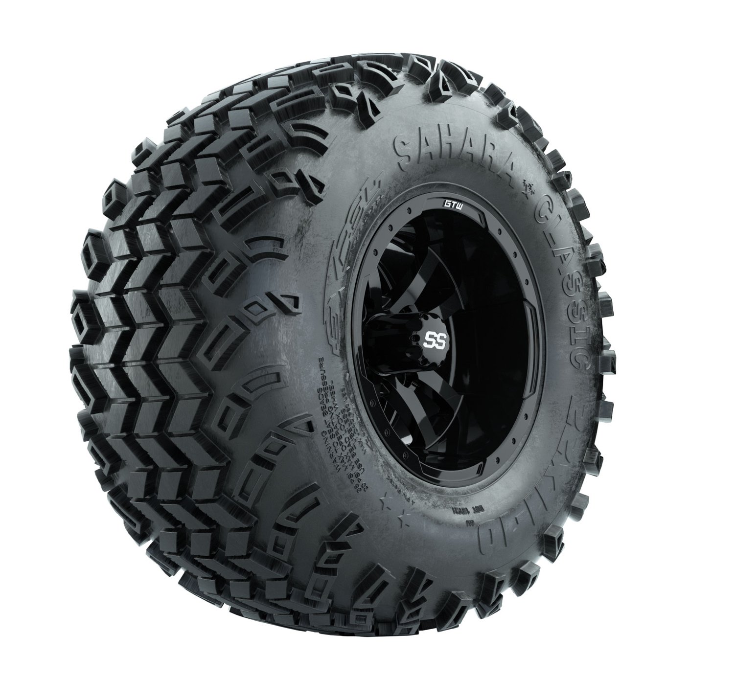 19-106 A19-146 GTW 10" Storm Trooper Black Wheels with 22" Sahara Classic A/T Tires