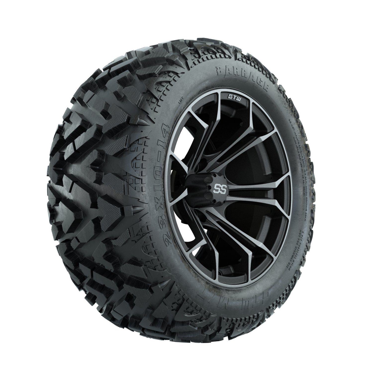 19-253 A19-2510 Spyder / Matte Gray & Machined / Barrage