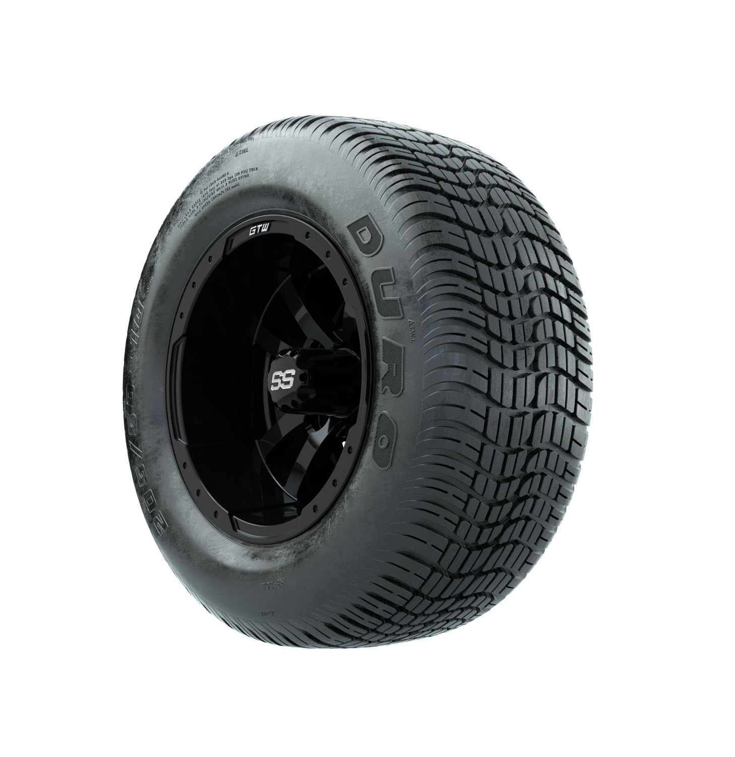 19-106 A19-144 GTW 10" Storm Trooper Black Wheels with 205/50-10 (18") Duro Lo-Profile Street Tires