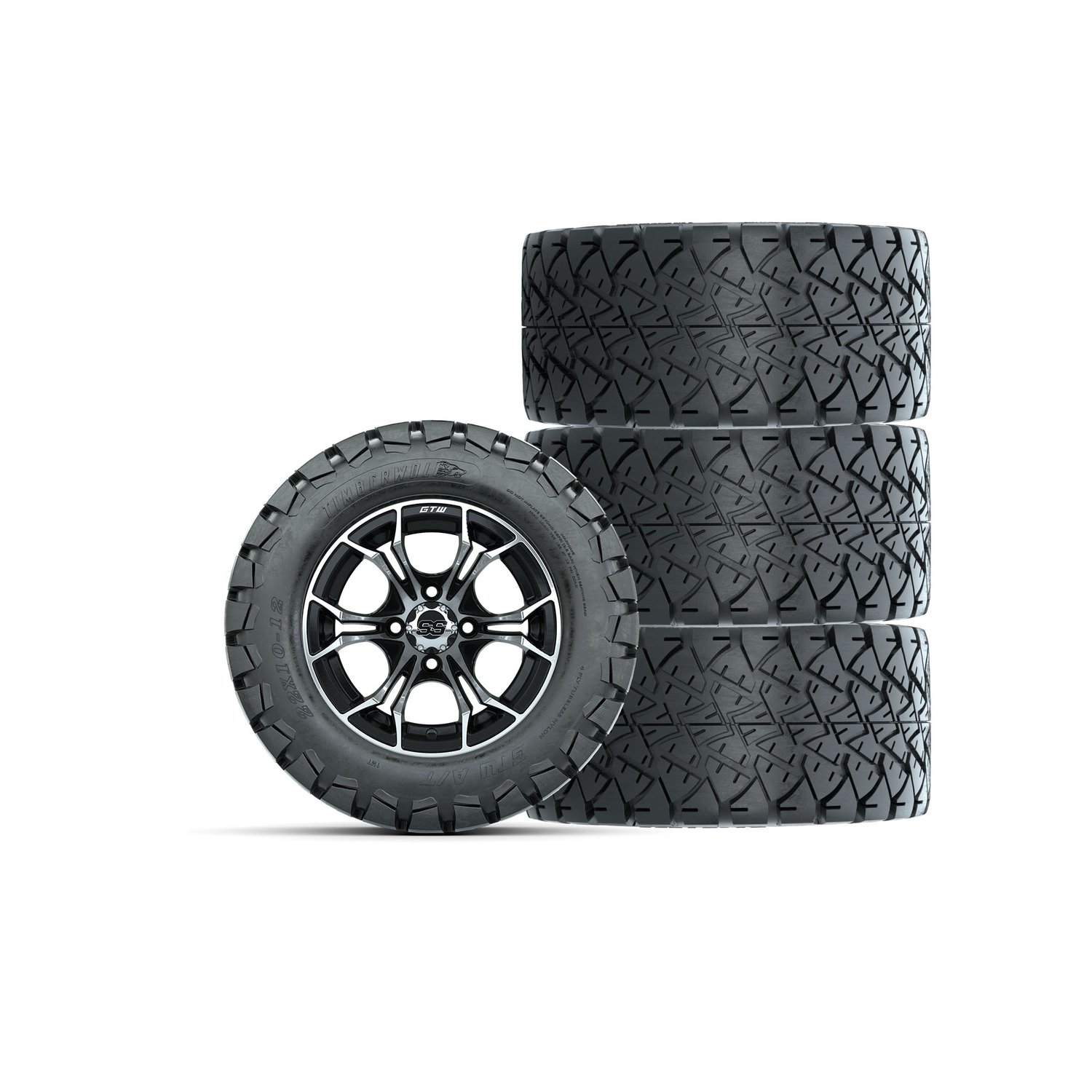 A19-376 Spyder / Machined & Black / Timberwolf