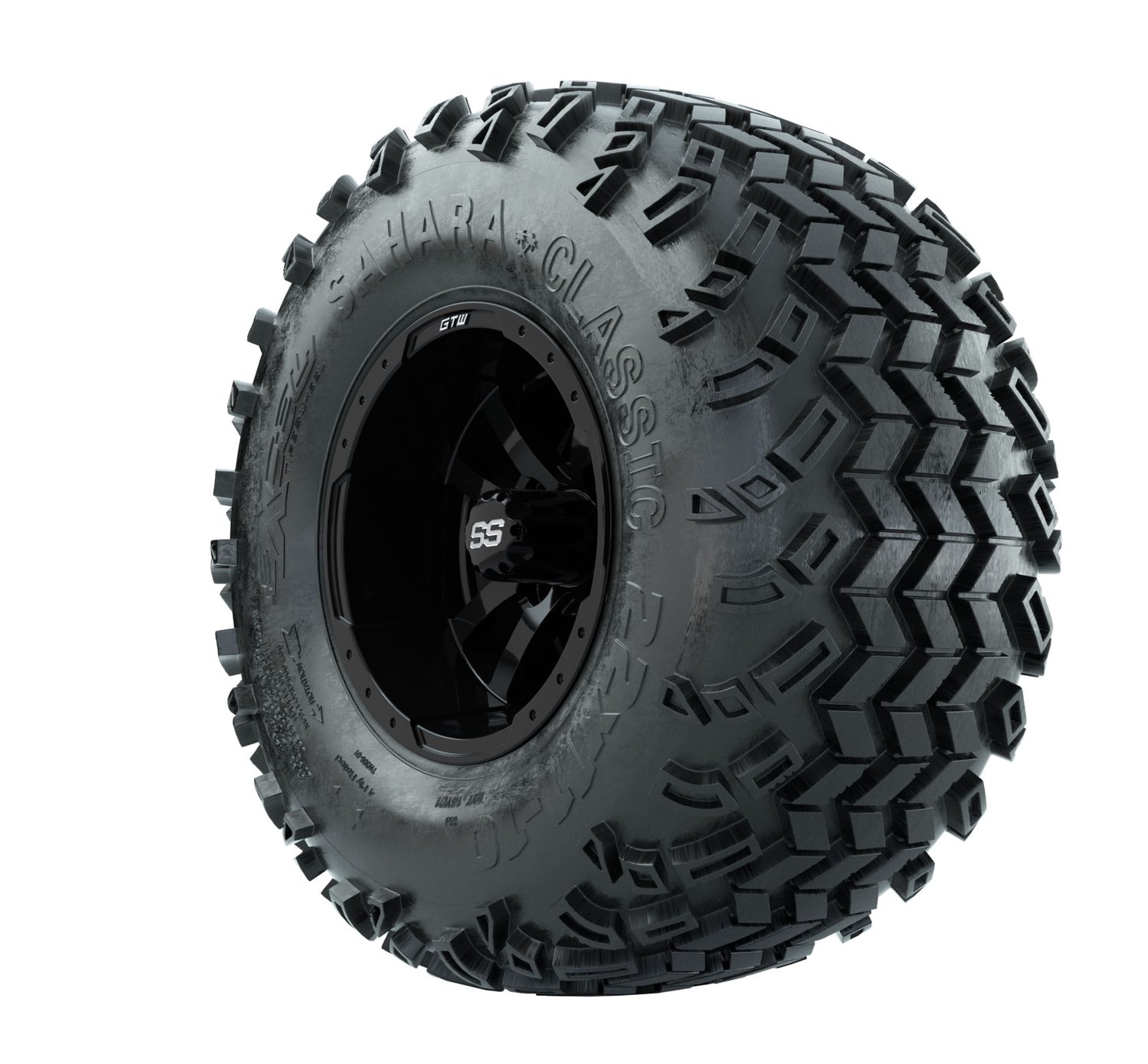 19-106 A19-146 GTW 10" Storm Trooper Black Wheels with 22" Sahara Classic A/T Tires