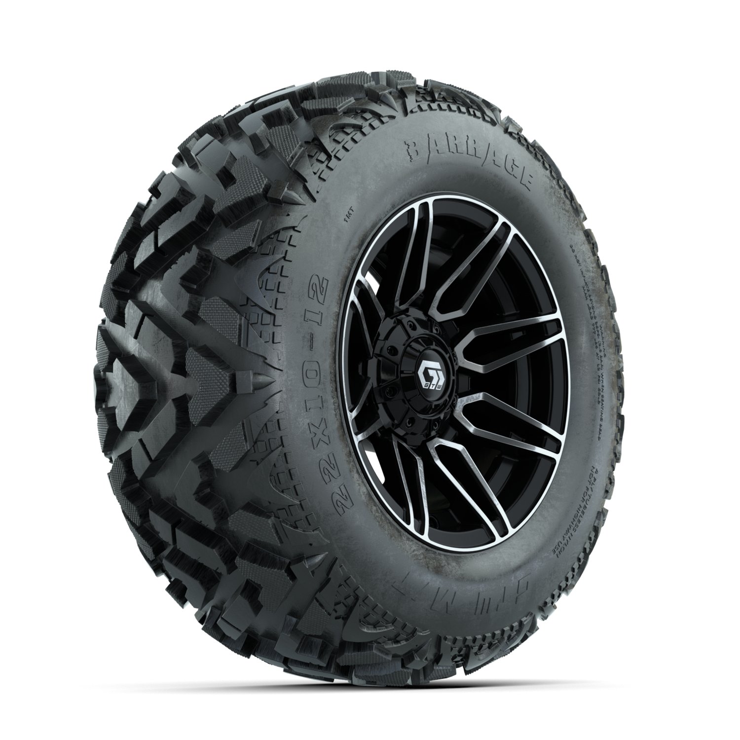 19-408 A19-1932 Stealth/ Machined & Gloss Black / Barrage