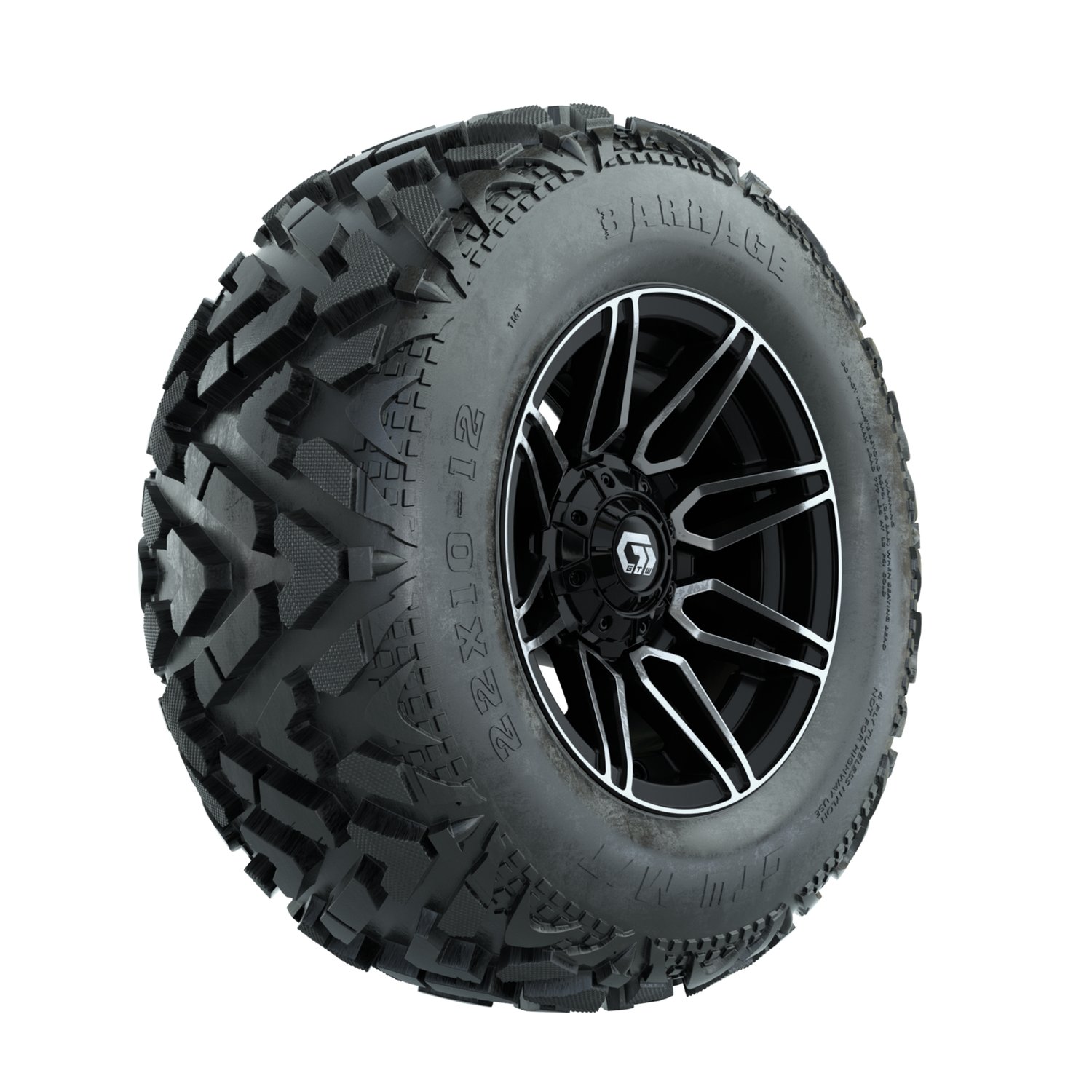 19-408 A19-1932 Stealth/ Machined & Gloss Black / Barrage