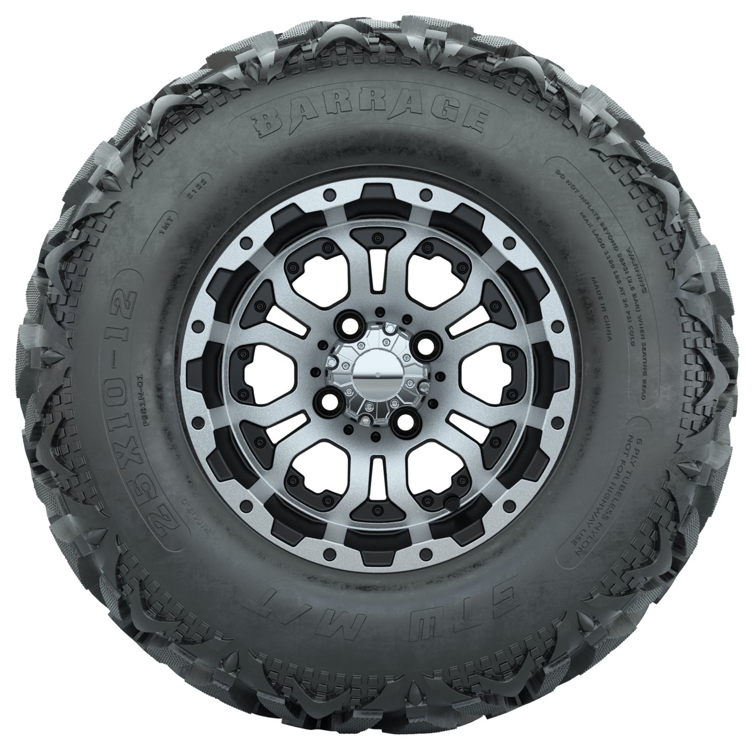 20-032 A19-2104 Omega / Machined & Black / Barrage