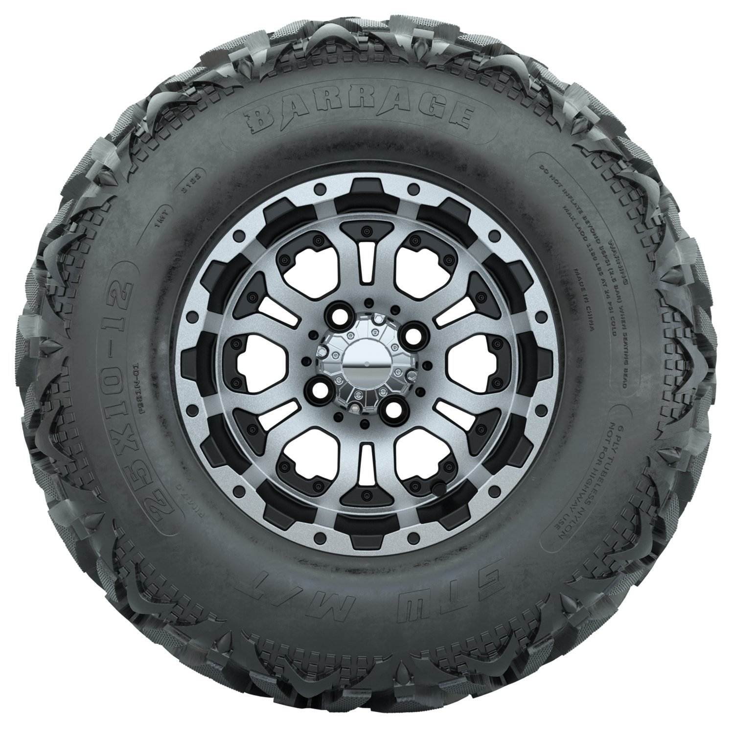 20-032 A19-2104 Omega / Machined & Black / Barrage