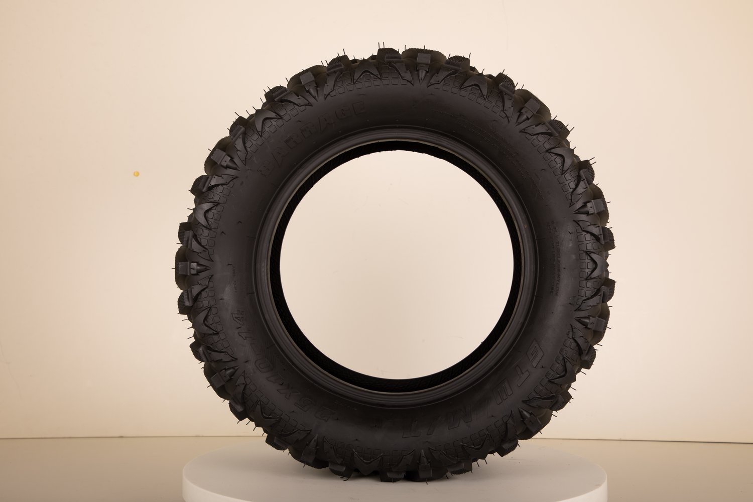 20-033 25x10-R14 Barrage Series 6Ply profile mounted