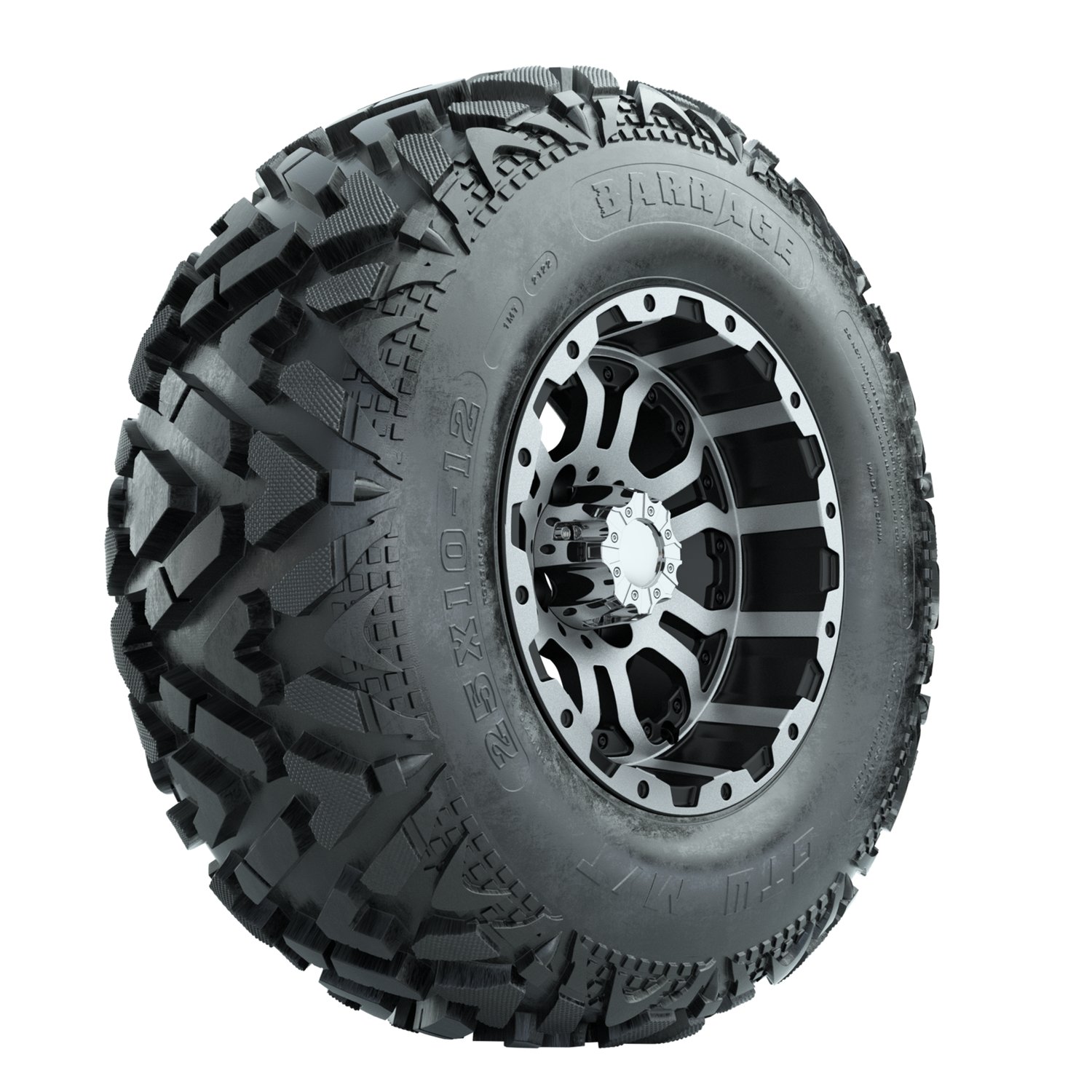 20-032 A19-2104 Omega / Machined & Black / Barrage