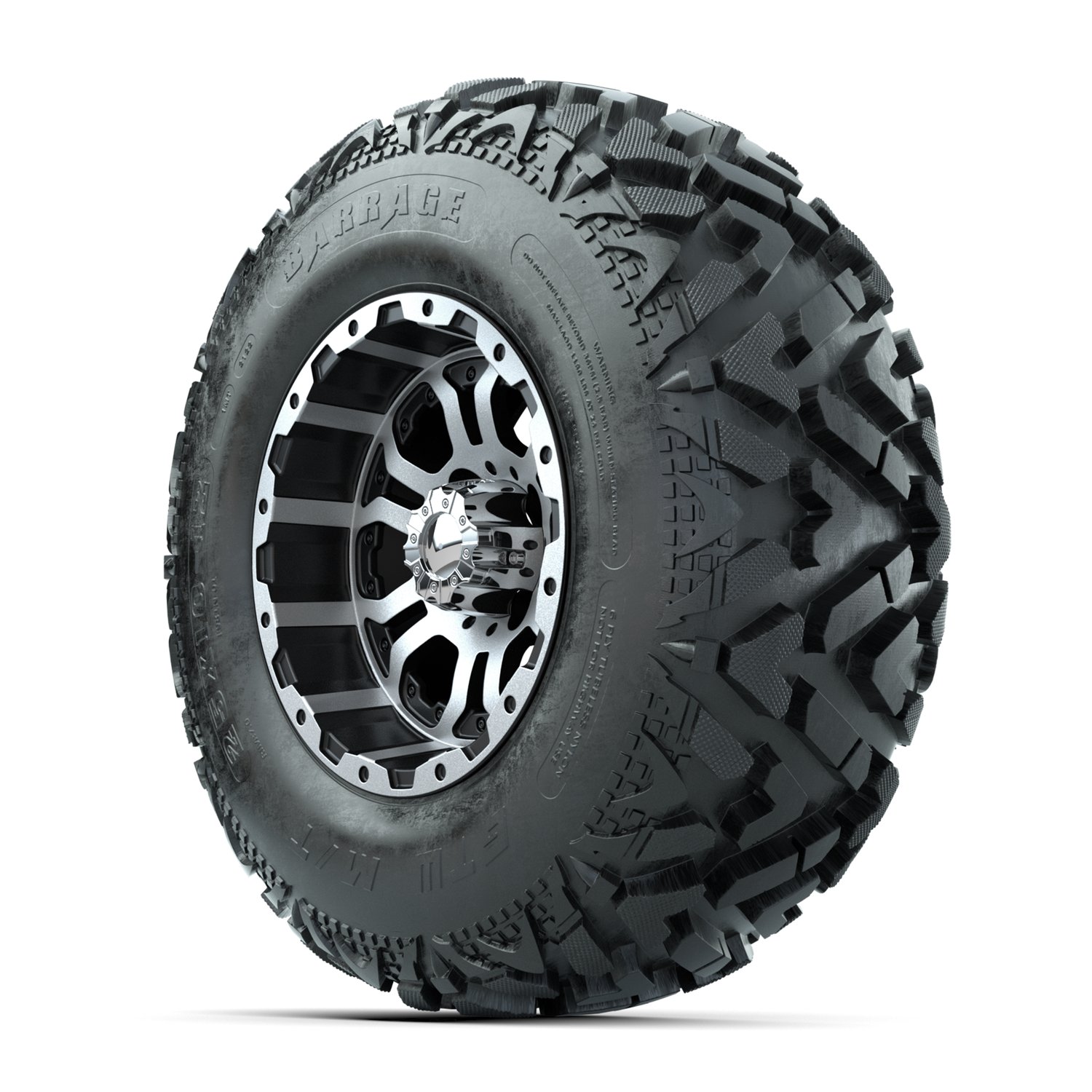 20-032 A19-2104 Omega / Machined & Black / Barrage