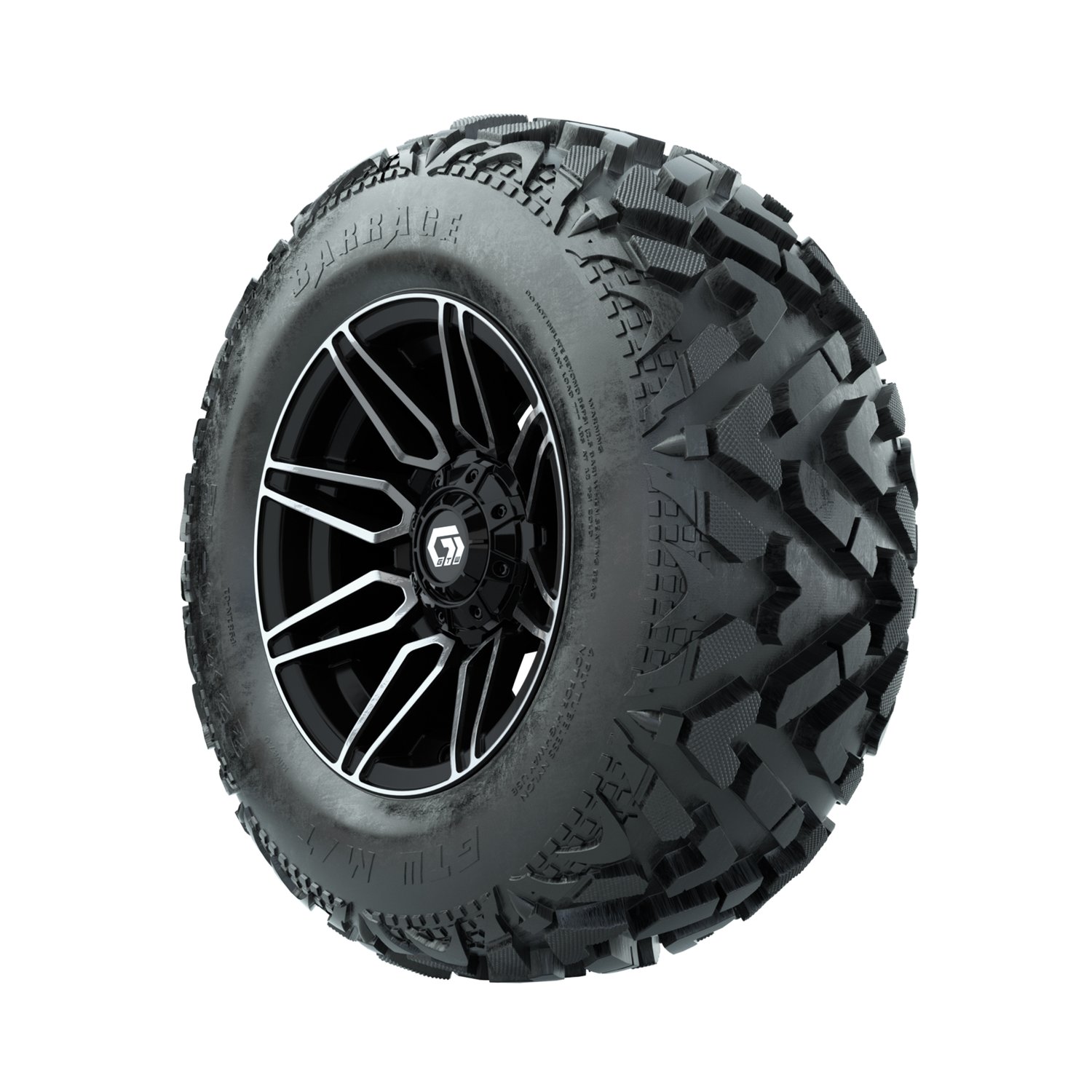 19-408 A19-1932 Stealth/ Machined & Gloss Black / Barrage