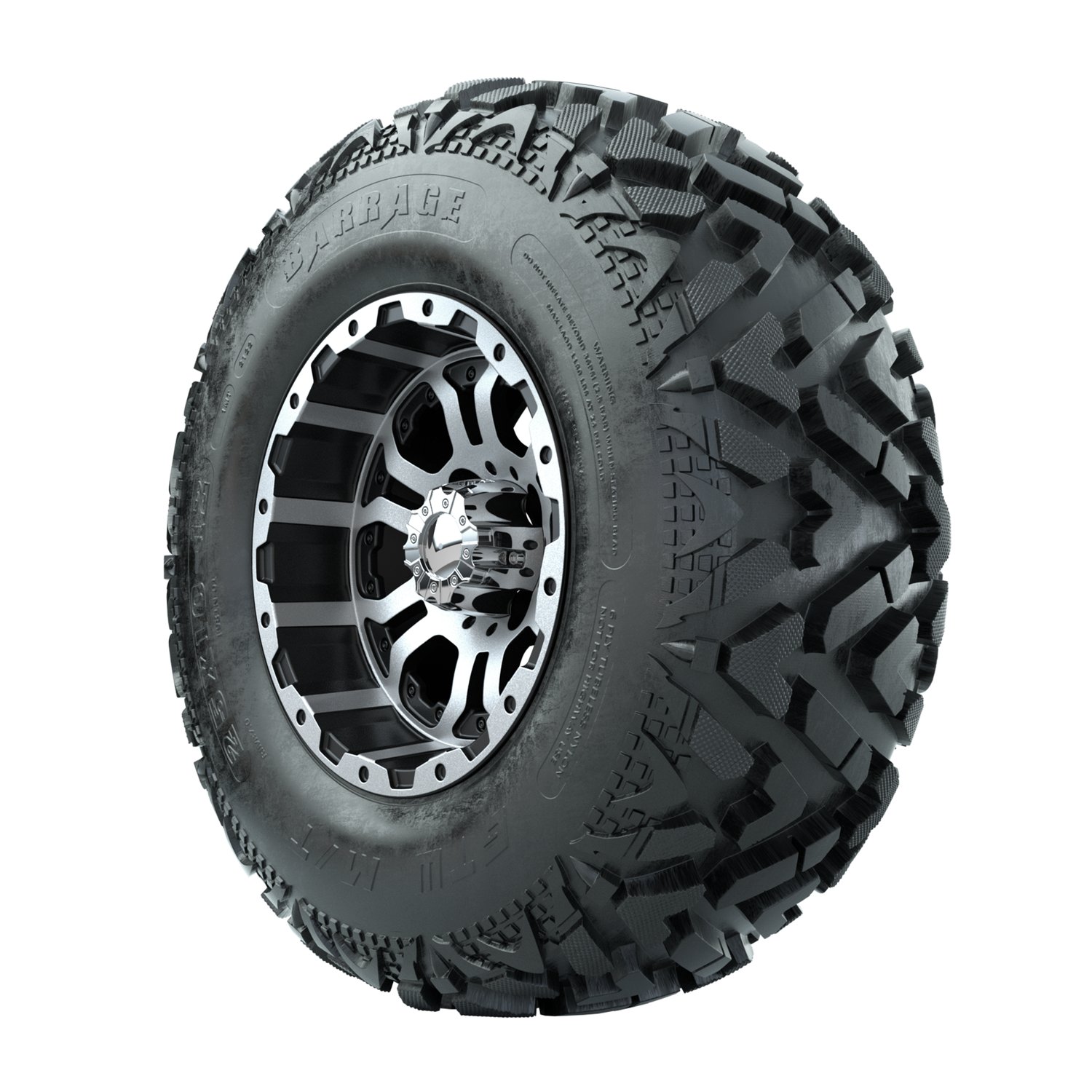 20-032 A19-2104 Omega / Machined & Black / Barrage